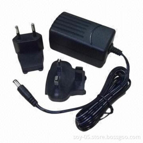 AC/DC Power Supplies, Interchangeable EU Plug, 0.45A Current, 100-240V AC Input Condition